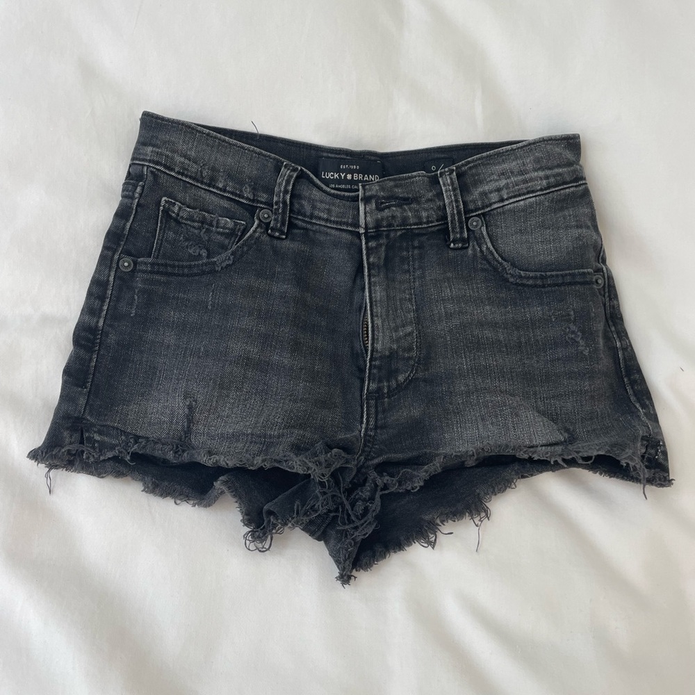 Lucky Brand Black Jean Shorts, 0 / 25